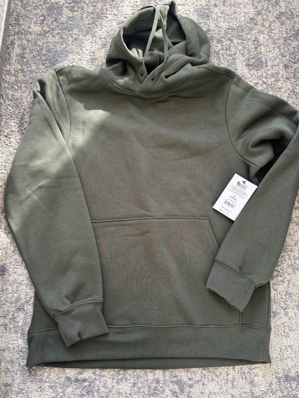 Athletic Works Olive Hooded Pullover Sweatshirt